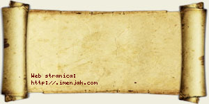 Jefimija Stamenković vizit kartica